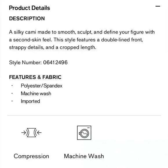 Express Body Contour Compression Square Neck Strappy Cropped Cami - Picture 3 of 5